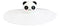 Pack Of 4 White Panda Reusable Silicone Coffee Tea Cup Lids Covers Air Tight
