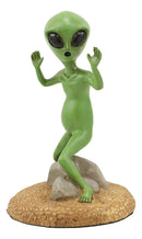 Ebros Gotcha! Area 51 Bizarre Green ET Roswell UFO Alien with Hands Up in Surrender Statue 4.5" Tall Extra Terrestrial Halloween Comical Funny Decorative Figurine Or Cake Topper Decoration
