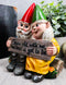 Ebros Grow Old With Me The Best Is Yet To Be Whimsical Mr & Mrs Gnome Statue