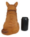 Ebros Realistic Pembroke Welsh Corgi Dog Statue 13"L With Jingle Collar Greeting Sign