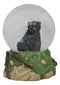 Ebros Rustic Woodlands American Sitting Ursus Black Bear Glitter Water Globe Decor