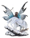 Ebros Gift Large Snowcap Winter Huntress Fairy With Bow and Arrow By Alpha Wolf Fenrir Figurine 18"H