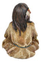 Cultural Native American Indian Tribal Child Girl Sitting Collectible Figurine