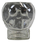 Ebros Skeleton Skull Glass Bowl Drink Stationery Office Holder Figurine Collectible