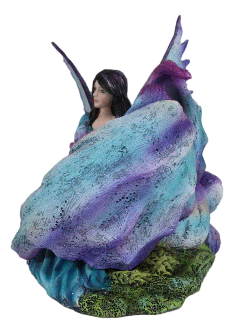 Twilight Slumber Enchanted Fairy With Sleeping Dragon On Lap Amy Brown Figurine