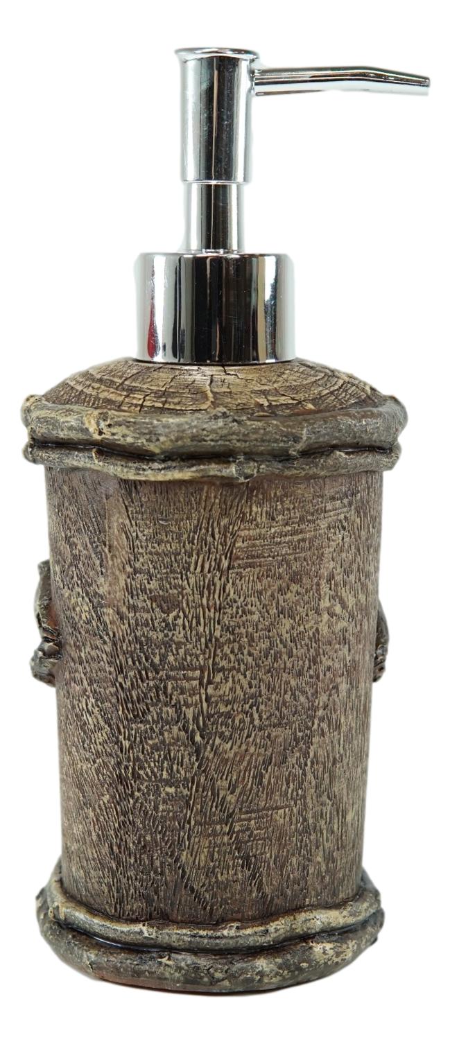 Rustic Country Western Turquoise Faux Branch Wood Liquid Soap Pump Dispenser