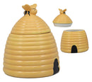 Ebros Rustic Wildlife Busy Honey Bumblebee Bee Hive Beehive Ceramic Cookie Jar 8"Tall