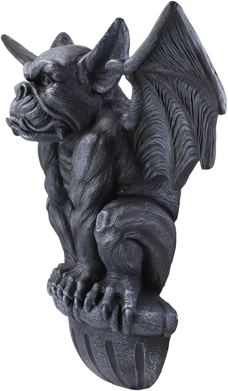 Ebros Large Gothic Winged Gargoyle On Ledge Wall Decor Hanging Sculpture 20"W - Ebros Gift