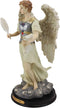 Ebros Byzantine Archangel Saint Gabriel with Brass Name Plate Wooden Base 12"H