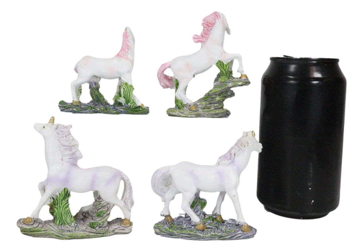 Beautiful Rare Mythical Legendary Unicorn Miniature Figurine Collectible Set