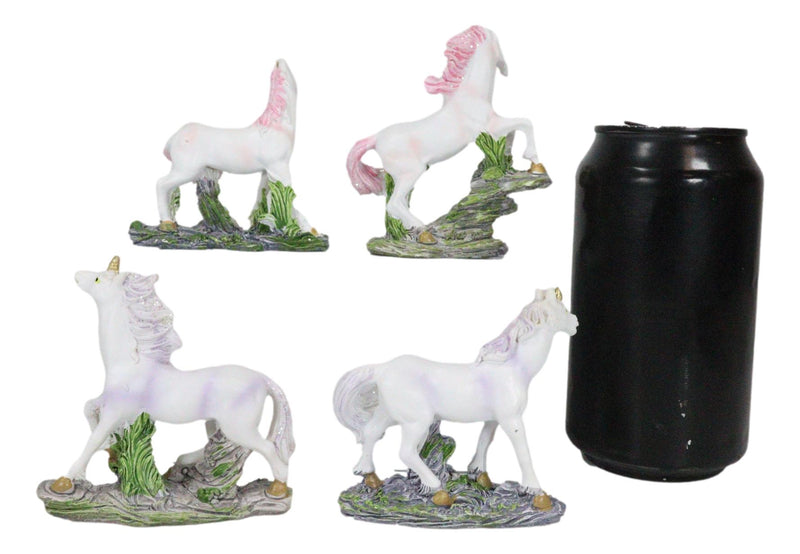 Beautiful Rare Mythical Legendary Unicorn Miniature Figurine Collectible Set