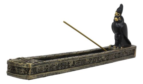 Ebros Egyptian God Of The Sky Horus Falcon Incense Burner Statue Pharaoh Heru - Ebros Gift