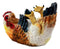 Country Farm Drunken Hen Chicken Wine Holder Bottle Caddy Figurine 9.75" Long