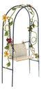 Enchanted Garden Decorative Metal Arbor Swing Mini Fairy Garden Figurine