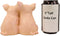 Ebros Valentine's Day Pig Couple Holding Hogs and Kisses Heart Sign Statue 5"L