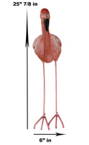 27" Tall Realistic Zen Graceful Tropical Pink Flamingo Standing in Repose Statue