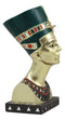 Ebros Golden Ancient Egyptian Queen Nefertiti Bust Statue 9.75" Tall Wife of Pharaoh Akhenaten