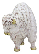 Ebros Gift Native American Sacred White Bison Buffalo Decorative Resin Figurine 8.75" Long