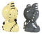 Ebros Furrybones Mao Striped Kittens Voodoo Skeleton Cats Salt And Pepper Shakers Set