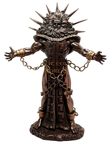 Ebros Greek Primordial Titan Celestial Heavens Chained Hyperion Statue Father of Helios God of Light Sun Figurine 10"H - Ebros Gift