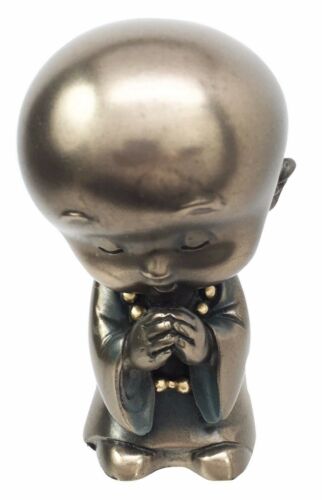 Ebros Shaolin Kungfu Master Prodige Child Monk Meditating Small Figurine Buddha