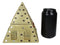 Ebros Egyptian Mirror Pyramid Eye of Horus Hinged Jewelry Box Figurine Statue