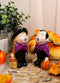 Ebros Halloween Witch Kissing Vampire Salt And Pepper Shakers Set Ceramic Magnet