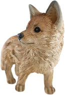 Ebros Gift 10.8" Wide Realist Driftwood Look Fox Resin Figurine Statue