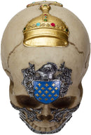 Ebros The Knights of The Round Table Skulls Sir Percival Resin Skull Figurine