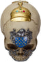 Ebros The Knights of The Round Table Skulls Sir Percival Resin Skull Figurine