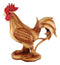 Ebros Country Farm Chicken Rooster Decorative Figurine In Faux Bamboo Finish Resin