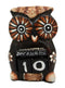 Balinese Wood Handicrafts Hypnosis Eyes Nocturnal Owl Desktop Calendar Figurine