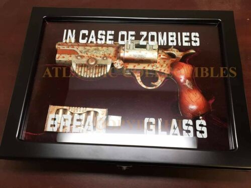 Ebros Zombie Survival Steampunk Case w/ Cartridge in Wooden Gun Case