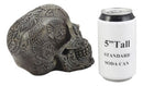 Mesoamerican Maya Aztec Skull Statue 5"Tall Tribal Tattoo Mexica Pantheon Gods