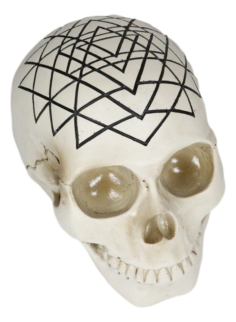 Spiritual Sacred Geometry Sri Yantra Shri Chakra Vastu Symbol Skull Figurine
