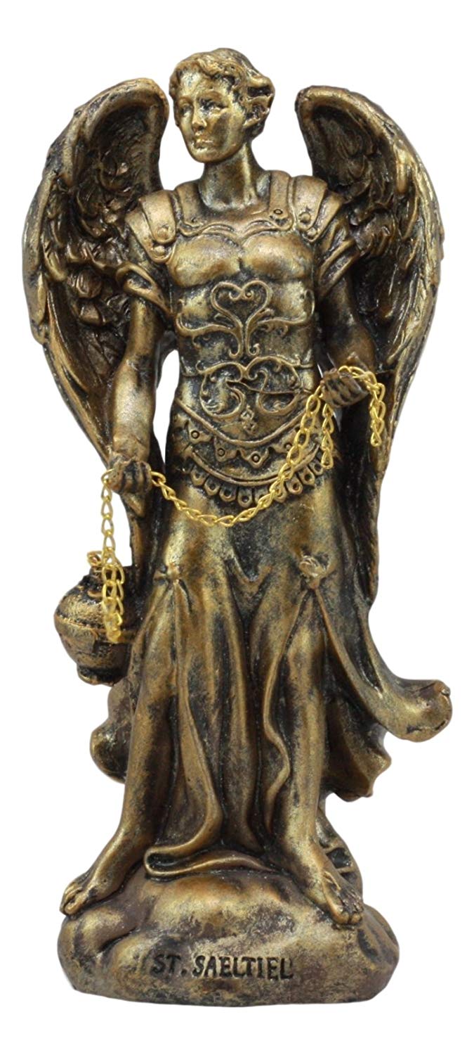 Ebros Bronzed Byzantine Orthodox Catholic Church Seven Archangels Statue Set 4.75"Tall