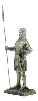 Medieval Holy Roman Empire Crusader Pikeman Statue Suit Of Armor Halberdier