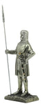 Medieval Holy Roman Empire Crusader Pikeman Statue Suit Of Armor Halberdier
