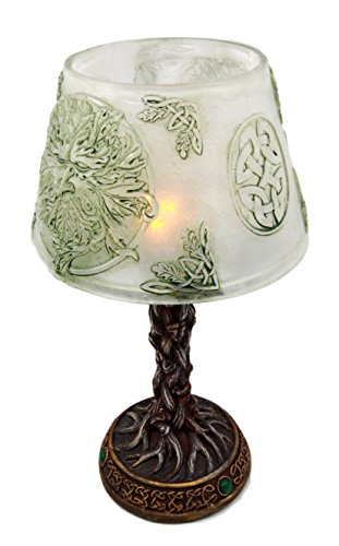 Ebros Greenman Whispering Willows Mini LED Table Courtesy Lamp Figurine 7.5"H