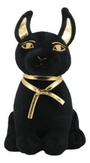 Ebros Black & Gold Egyptian Anubis Dog Soft Plush Toy God Of Afterlife Jackal