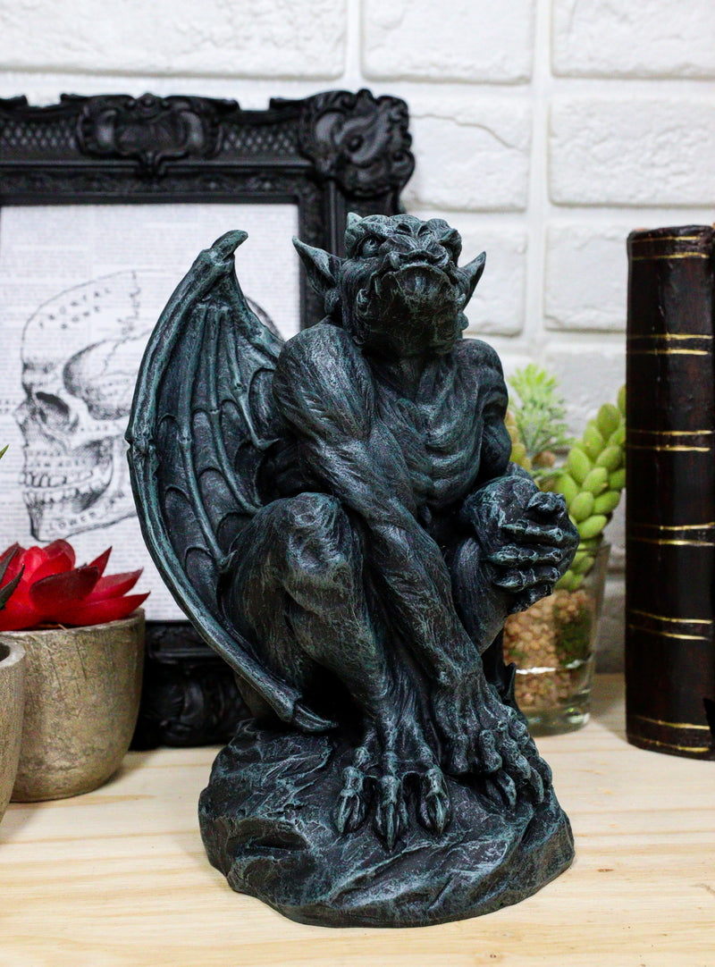 Ebros Winged King Kong Gargoyle Statue Medieval Gothic Figurine 6.5" Tall