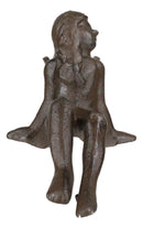 Cast Iron Rustic Antique Finish Enchanted Fairy Garden Paperweight Figurine