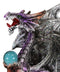 Ebros Lavender Dragon with LED Light On Lava Mountain 8.5 Inches Tall Fantasy