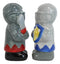 Ceramic Medieval Suit Of Armor Crusader Knights Salt Pepper Shakers Figurine Set