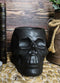 Matte Black Gothic Skull Skeleton Ceramic Votive Candle Essential Oil Warmer
