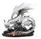 Large 20"L White Cloud Dragon Guardian Of Treasure Mine Statue With Secret Box