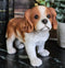 Ebros Adorable Cavalier King Charles Spaniel Puppy Dog Breed Statue 6.25" Long