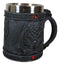 Celtic Knotwork Dragon Lair Serpentine Drake With Red Gems Coffee Drink Cup Mug