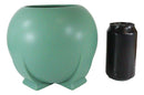 Ebros Teco Art Pottery by Frank Lloyd Wright Contemporary Satin Green Orb Vase Decor