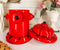Ebros Gift Ceramic Fire Hydrant Treat Cookie Jar Decorative Figurine 10"H